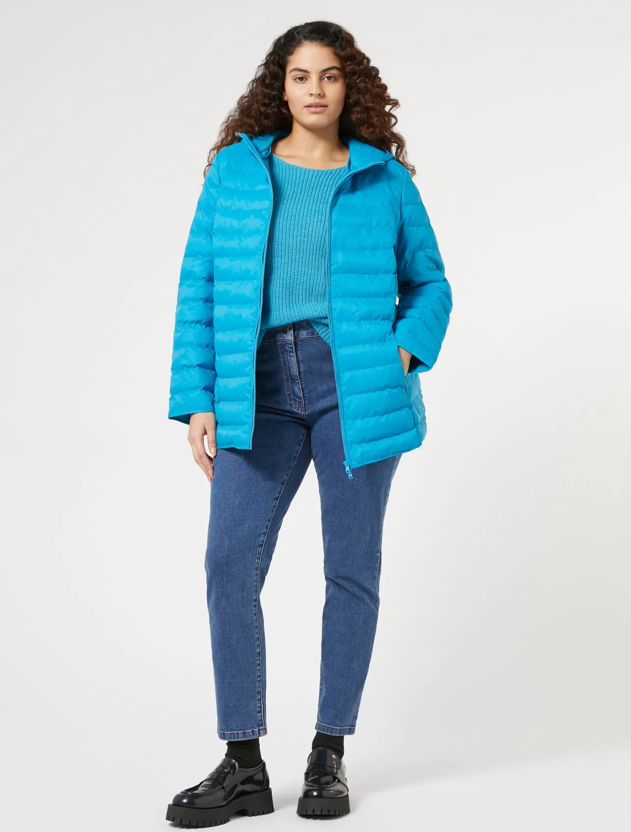 Online Marina Rinaldi Stretch cotton denim jeans BLUEJEANS