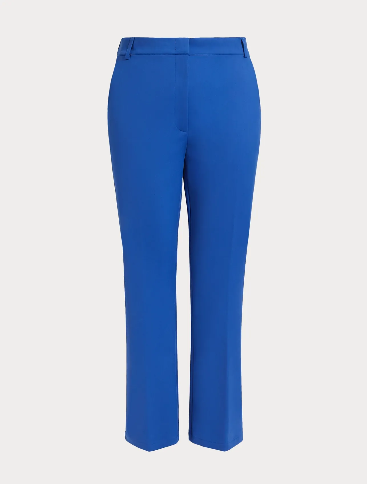 Outlet Marina Rinaldi Stretch cotton-blend trousers CHINABLUE