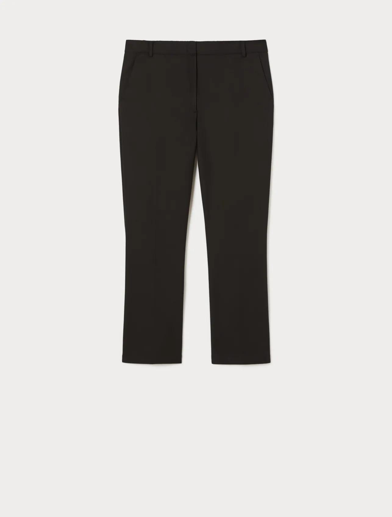 Sale Marina Rinaldi Stretch cotton-blend trousers BLACK