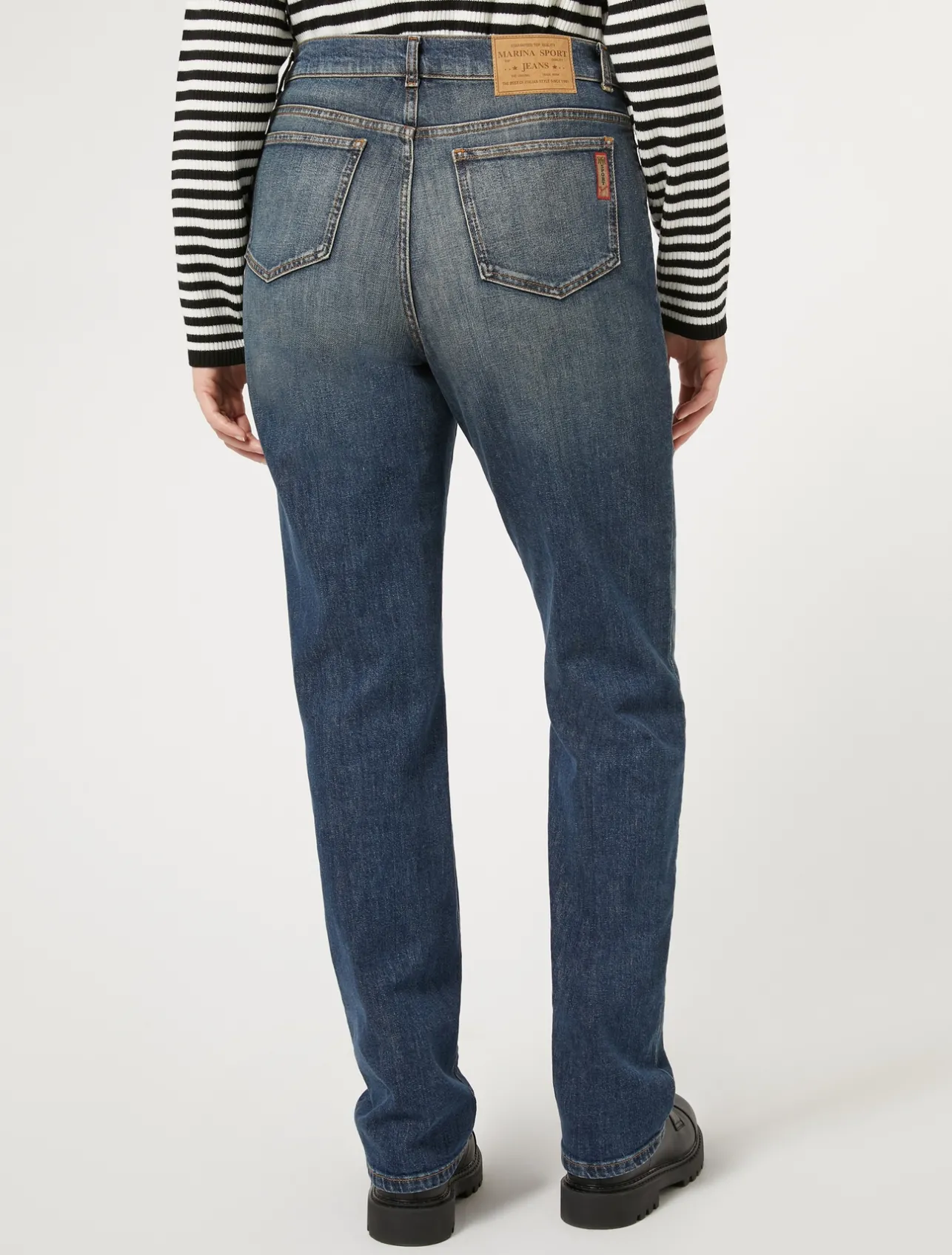 Sale Marina Rinaldi Stretch denim regular jeans NAVY