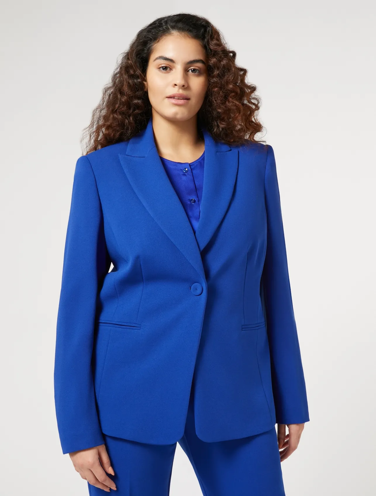Fashion Marina Rinaldi Stretch jersey blazer CORNFLOWERBLUE