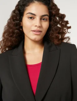 Clearance Marina Rinaldi Stretch jersey blazer BLACK