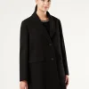 Discount Marina Rinaldi Stretch jersey coat BLACK