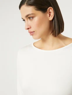 Online Marina Rinaldi Stretch jersey T-shirt IVORY