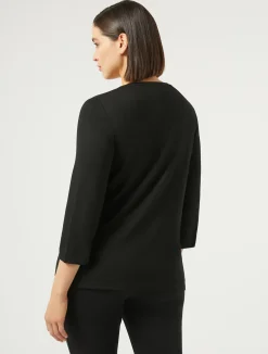 Online Marina Rinaldi Stretch jersey T-shirt BLACK