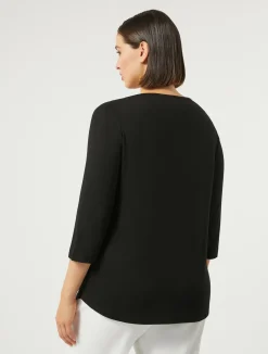 Hot Marina Rinaldi Stretch jersey T-shirt BLACK