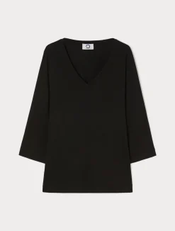 Online Marina Rinaldi Stretch jersey T-shirt BLACK