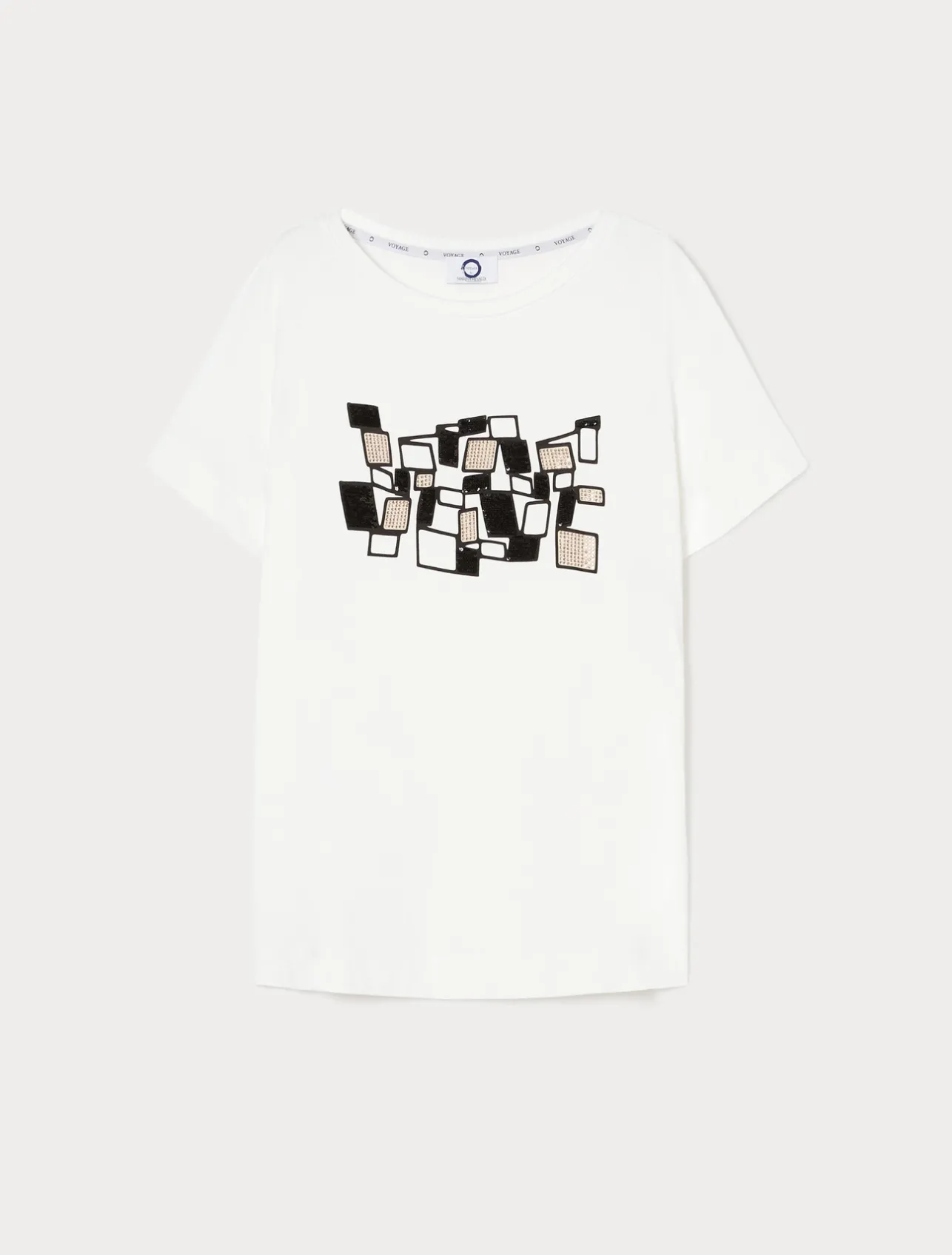 Outlet Marina Rinaldi Stretch jersey T-shirt IVORY
