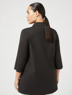 Hot Marina Rinaldi Stretch poplin shirt BLACK