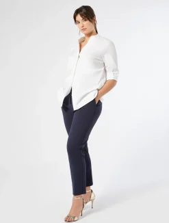 Clearance Marina Rinaldi Stretch poplin shirt OPTICALWHITE