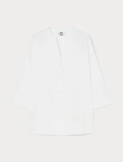Clearance Marina Rinaldi Stretch poplin shirt OPTICALWHITE