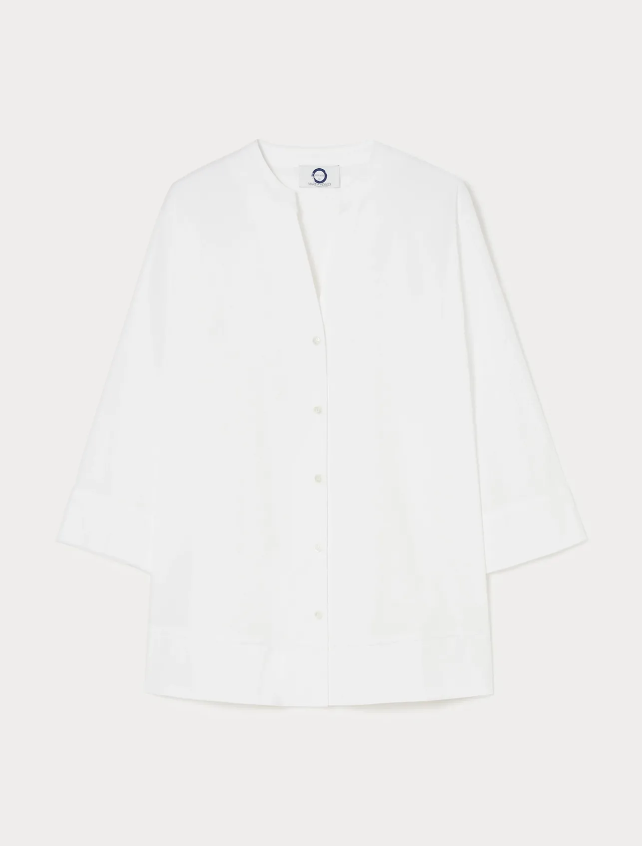 Clearance Marina Rinaldi Stretch poplin shirt OPTICALWHITE