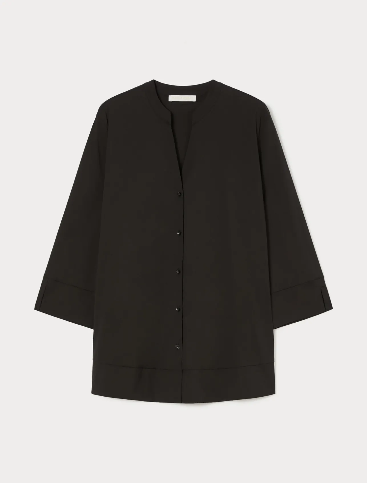 Discount Marina Rinaldi Stretch poplin shirt BLACK