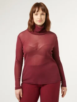 Clearance Marina Rinaldi Stretch tulle turtleneck RUBY