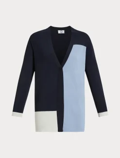 Best Marina Rinaldi Stretch viscose cardigan MIDNIGHTBLUE