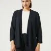 Sale Marina Rinaldi Stretch viscose crepe cardigan ULTRAMARINE