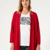 Clearance Marina Rinaldi Stretch viscose crepe cardigan RED