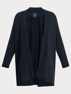 Sale Marina Rinaldi Stretch viscose crepe cardigan ULTRAMARINE