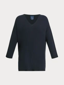 Hot Marina Rinaldi Stretch viscose crepe sweater ULTRAMARINE