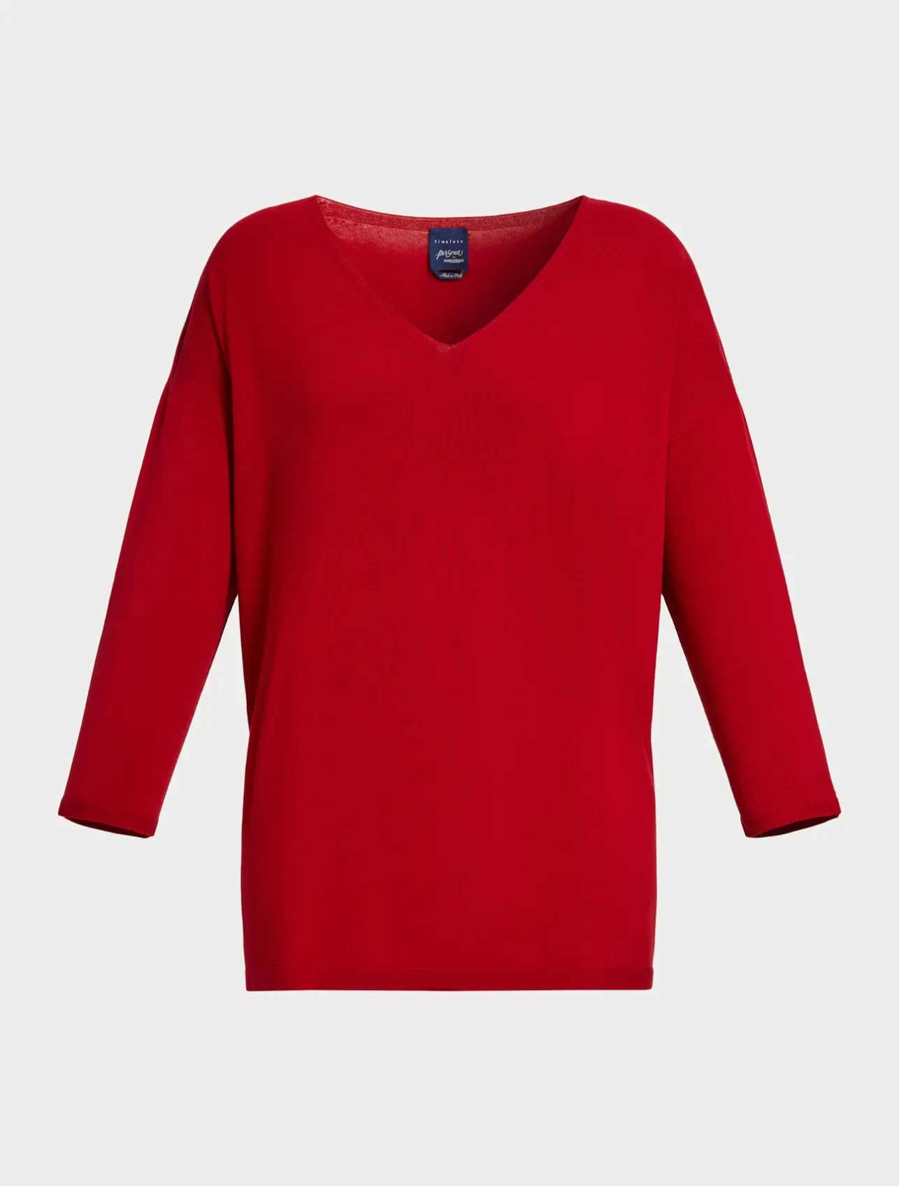 Best Marina Rinaldi Stretch viscose crepe sweater RED