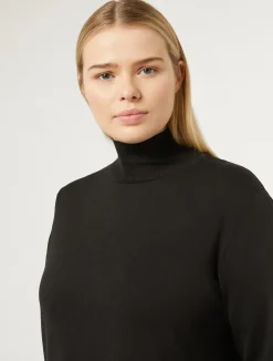 Outlet Marina Rinaldi Stretch viscose dress BLACK