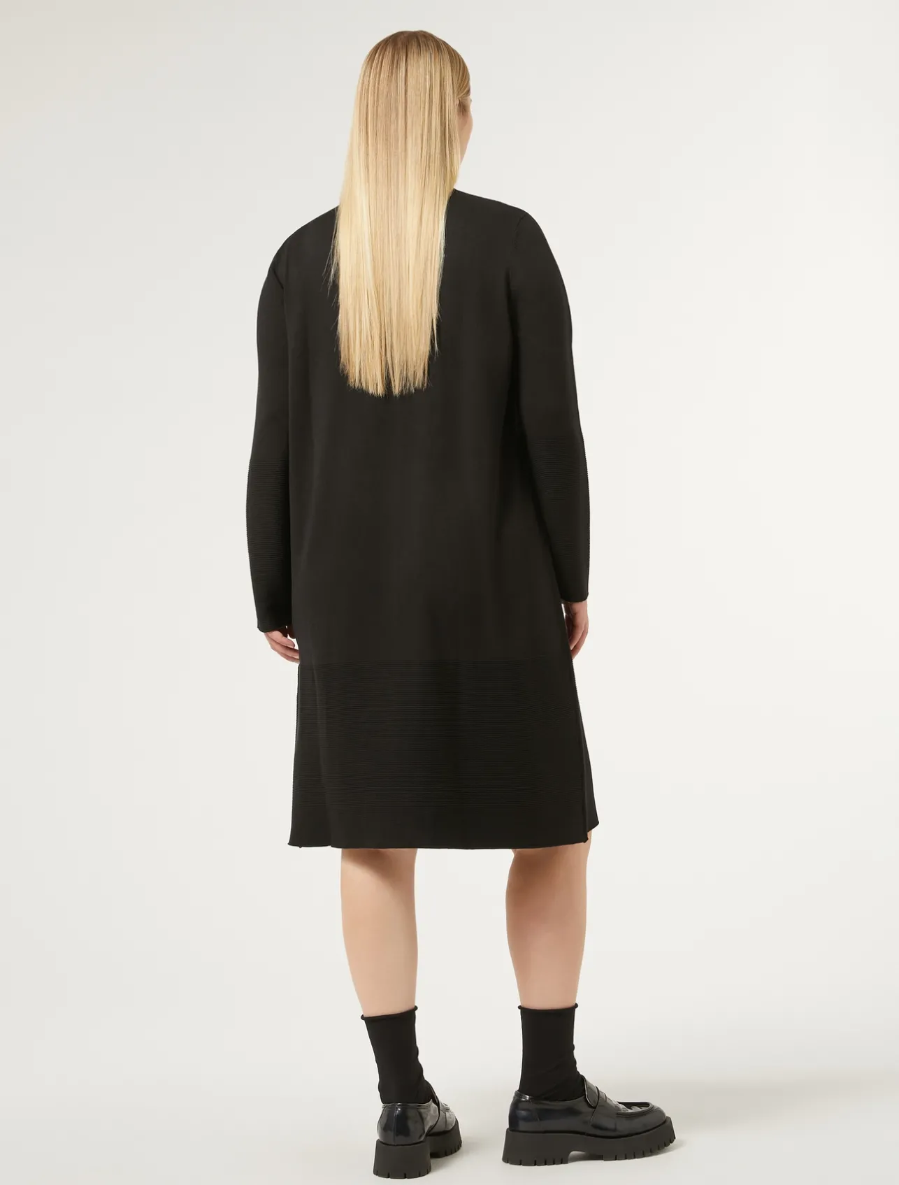 Outlet Marina Rinaldi Stretch viscose dress BLACK