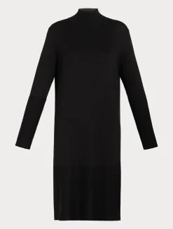 Outlet Marina Rinaldi Stretch viscose dress BLACK