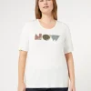 Best Marina Rinaldi Stretch viscose jersey T-shirt WHITE