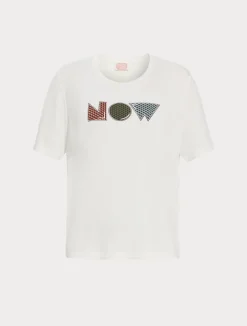 Best Marina Rinaldi Stretch viscose jersey T-shirt WHITE