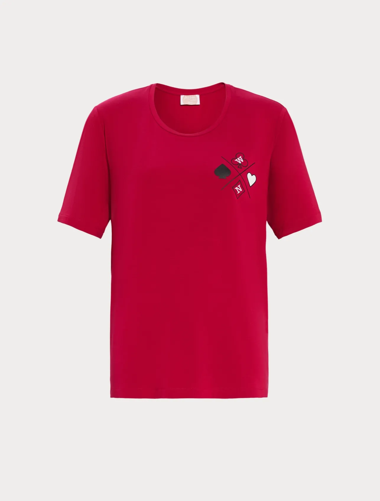 Discount Marina Rinaldi Stretch viscose jersey T-shirt RED