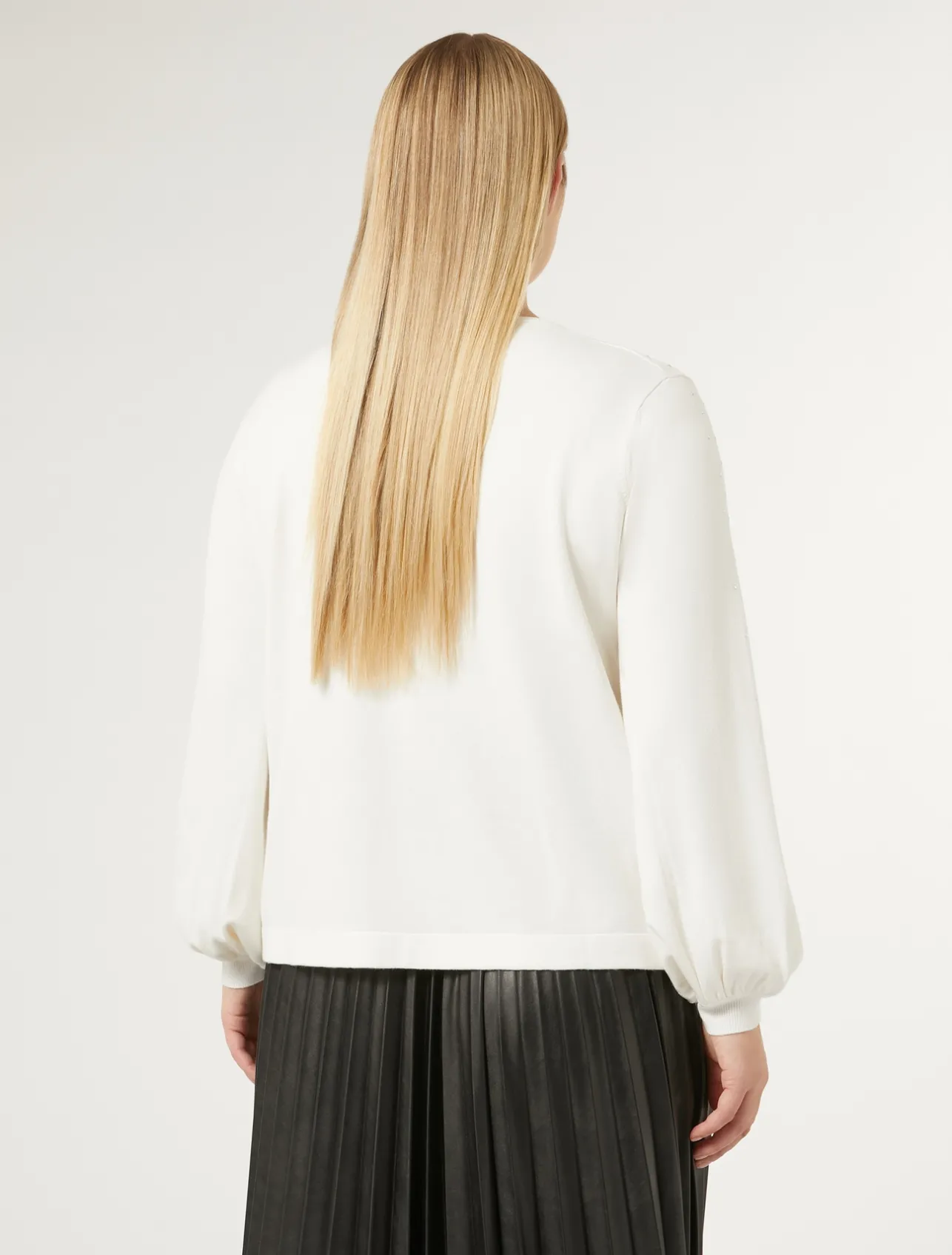 Hot Marina Rinaldi Stretch viscose jumper WHITE
