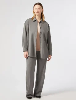 Outlet Marina Rinaldi Stretch viscose jumper MAUVE
