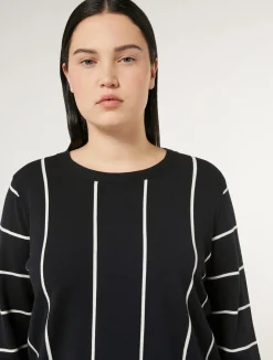 Outlet Marina Rinaldi Stretch viscose sweater ULTRAMARINE