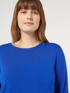 Fashion Marina Rinaldi Stretch viscose sweater CORNFLOWERBLUE