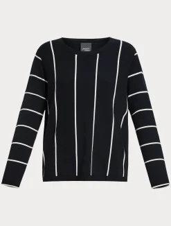 Outlet Marina Rinaldi Stretch viscose sweater ULTRAMARINE