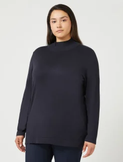 Hot Marina Rinaldi Stretch viscose turtleneck MIDNIGHTBLUE
