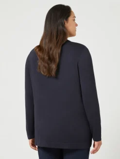 Hot Marina Rinaldi Stretch viscose turtleneck MIDNIGHTBLUE