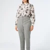 Hot Marina Rinaldi Stretch wool twill trousers BLACKWHITE