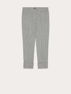 Hot Marina Rinaldi Stretch wool twill trousers BLACKWHITE