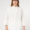 Best Marina Rinaldi Taffeta shirt WHITE