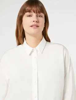 Best Marina Rinaldi Taffeta shirt WHITE