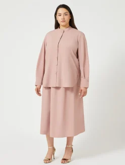 Best Marina Rinaldi Taffeta skirt ANTIQUEROSE