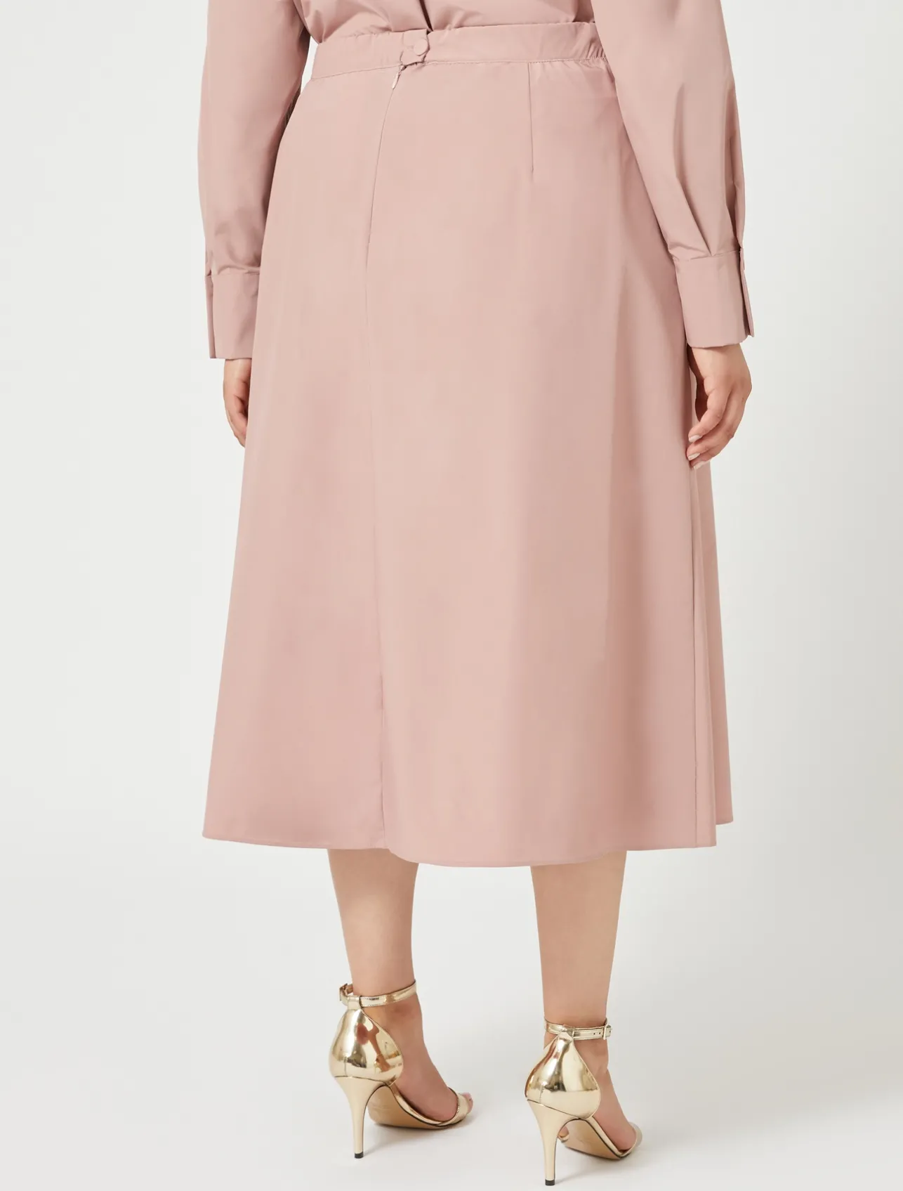 Best Marina Rinaldi Taffeta skirt ANTIQUEROSE