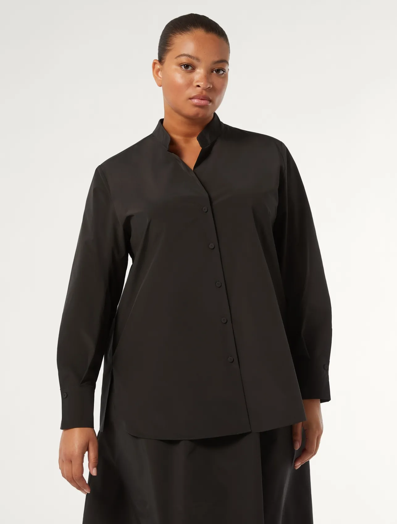 Sale Marina Rinaldi Taffeta tunic BLACK