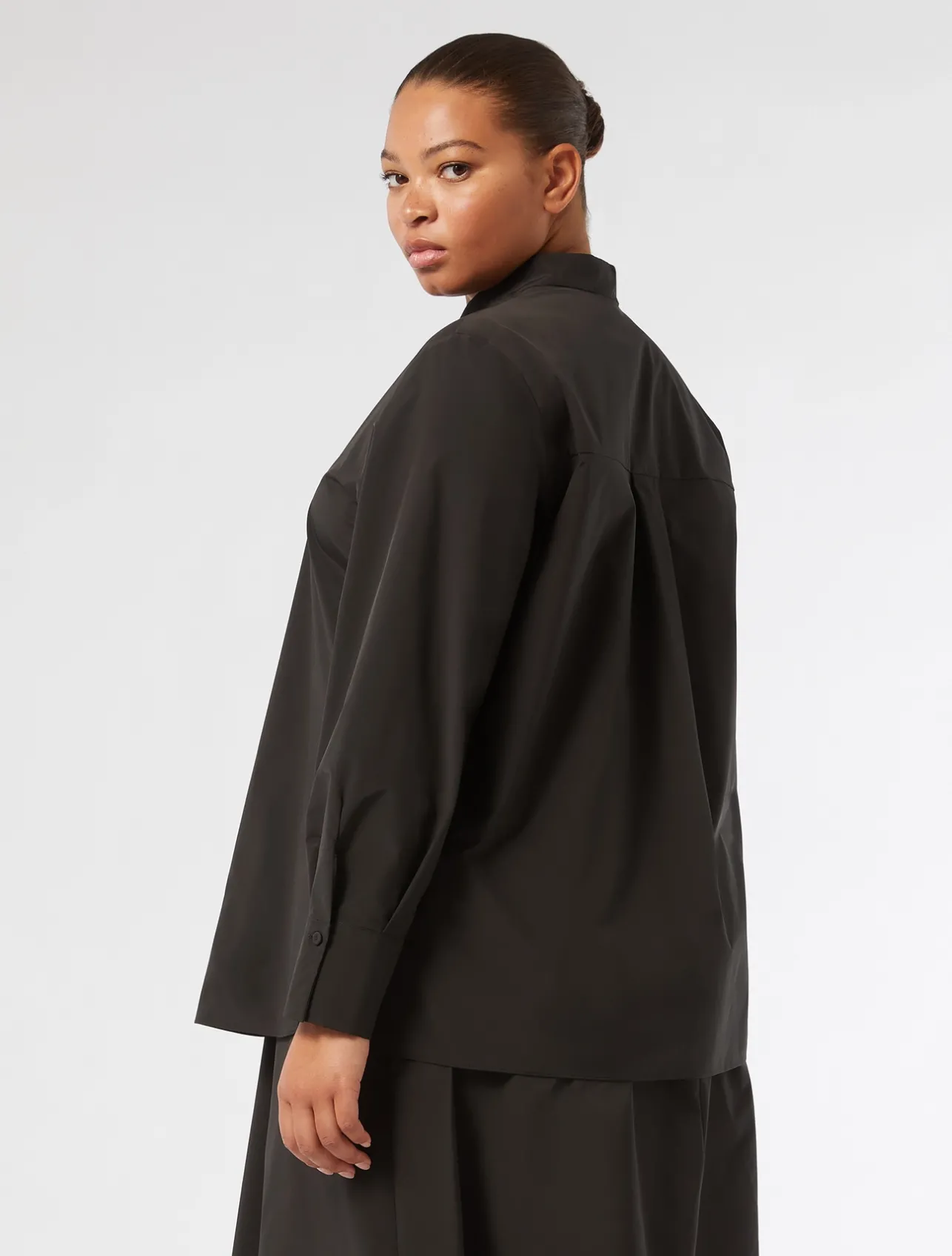 Sale Marina Rinaldi Taffeta tunic BLACK