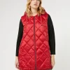 Online Marina Rinaldi Technical fabric gilet RED