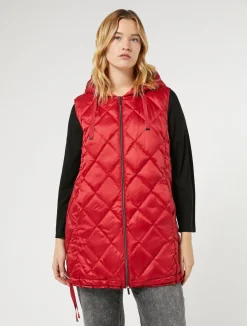 Online Marina Rinaldi Technical fabric gilet RED