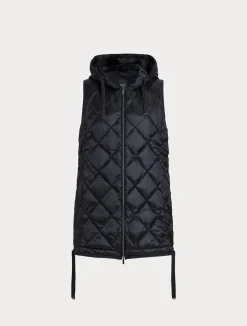 Fashion Marina Rinaldi Technical fabric gilet ULTRAMARINE