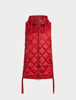 Online Marina Rinaldi Technical fabric gilet RED