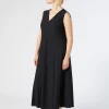 Discount Marina Rinaldi Technical jersey dress BLACK